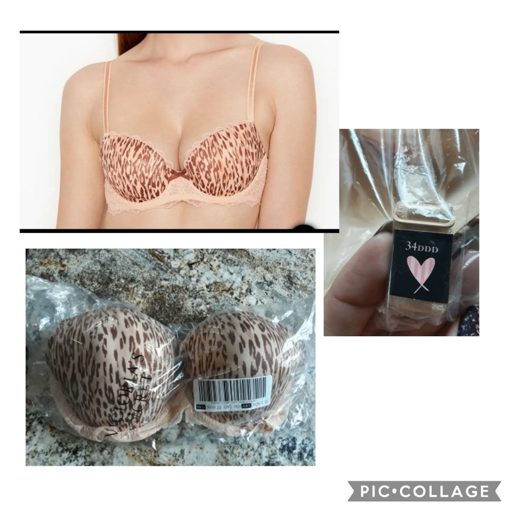 VS‎ Dream Angels Push-up Bra 34DDD NEW IN ORIGINAL PACKAGING WITH TAG!